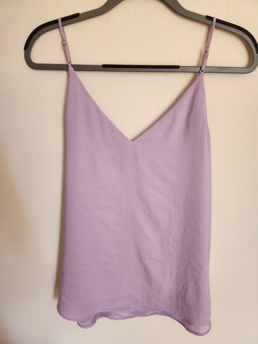 NWOT Express Lavender V-Neck Satin Camisole